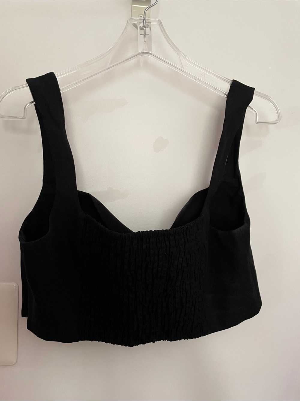 Mara Hoffman Black Cropped Square-Neck Tank - Picture 3 of 4